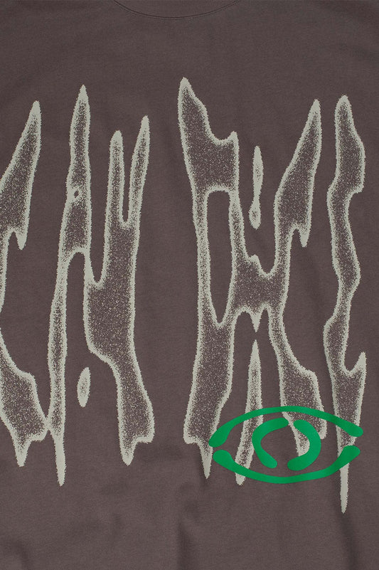 Candice Razor Tee - Charcoal