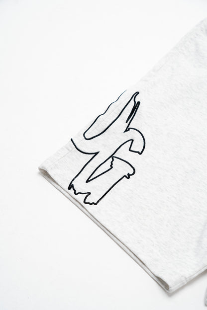 OMERTA SHORTS - WHITE MARL