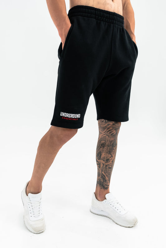 Cotton Shorts x Black/Red