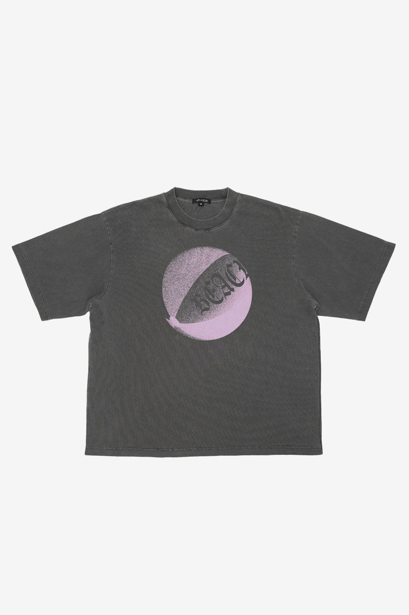 Beach Brains Beach Ball Tee - Charcoal