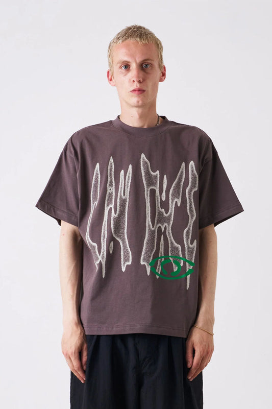 Candice Razor Tee - Charcoal