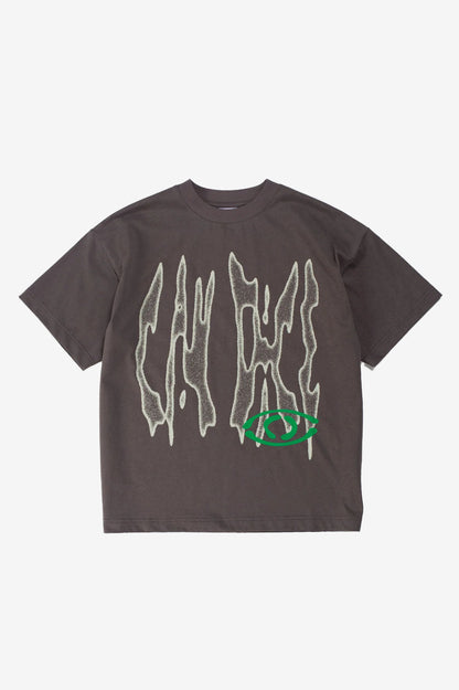 Candice Razor Tee - Charcoal