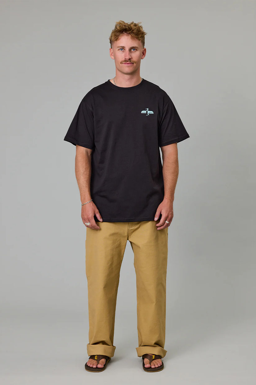 Just Another Fisherman Shag Sea Tee - Black