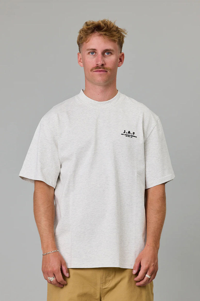 Just Another Fisherman J.A.F Heavy Shore Tee - Silver