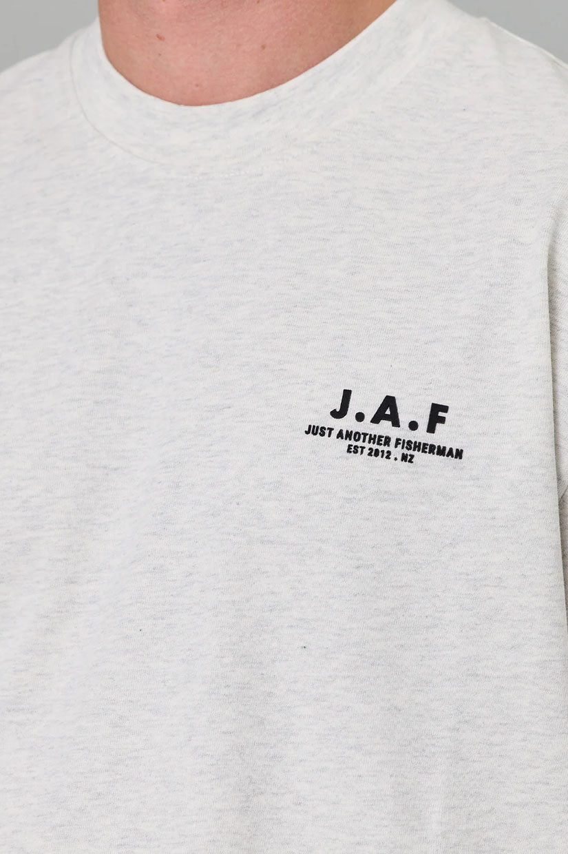 Just Another Fisherman J.A.F Heavy Shore Tee - Silver