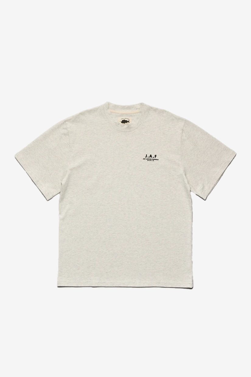 Just Another Fisherman J.A.F Heavy Shore Tee - Silver