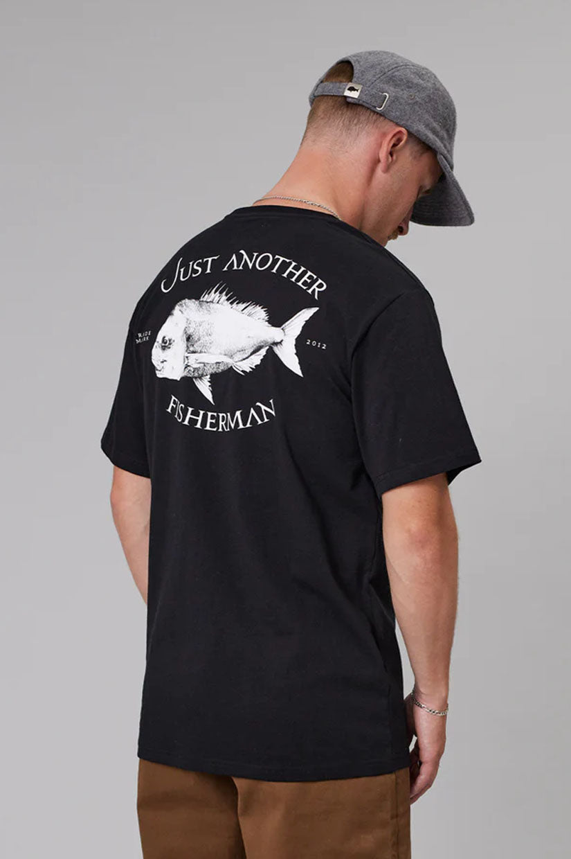 Just Another Fisherman Snapper Sea Tee - Black