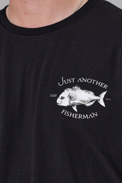 Just Another Fisherman Snapper Sea Tee - Black