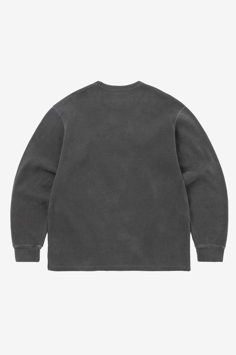 Thisisneverthat Waffle L/S Tee - Charcoal
